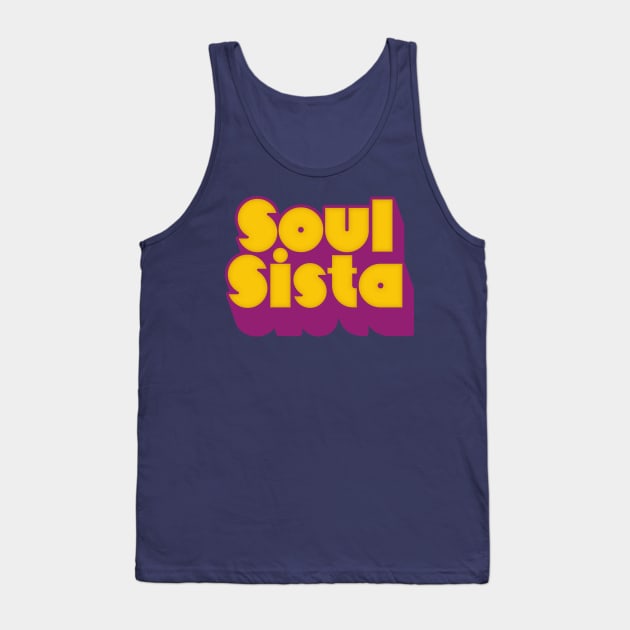 Soul Sista //// Retro Soul Music Fan Design Tank Top by DankFutura